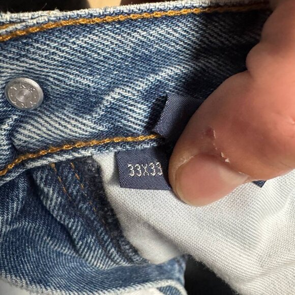 Wrangler cowboy cut blue jeans men’s size 33x33 - Picture 4 of 6